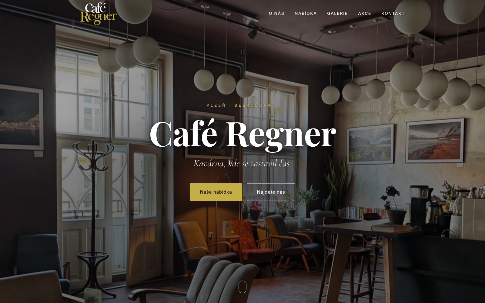 Web kavárny Café Regner