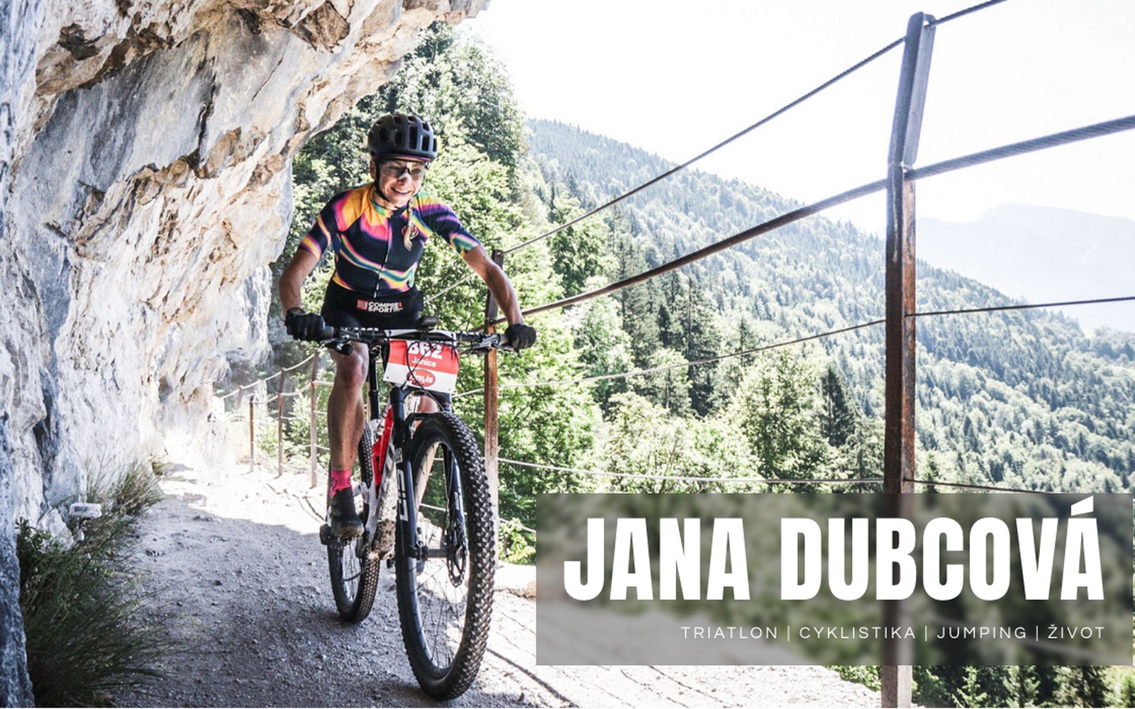 Web Jany Dubcové — triatlon, cyklistika, jumping